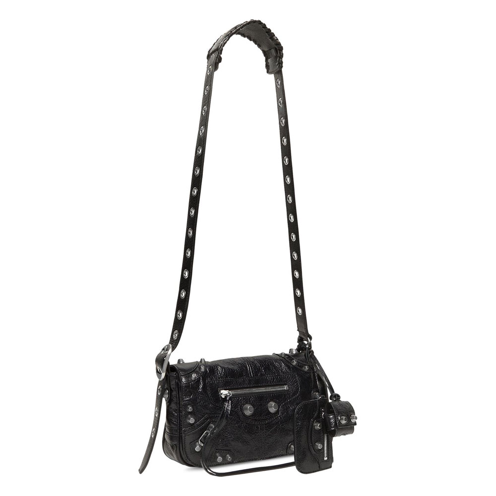 Balenciaga Le Cagole Men Xs Flap Bag in Black 719082 210KR 1000: Image 2