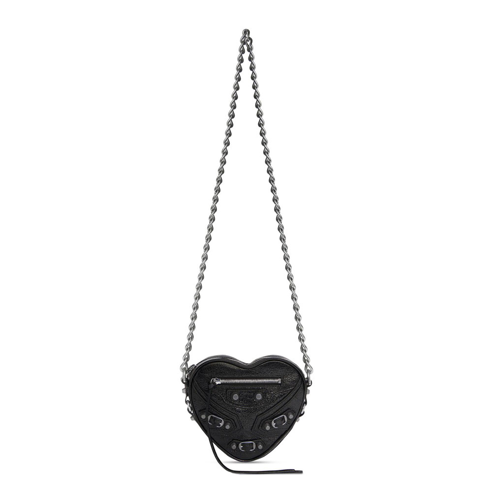 Balenciaga Le Cagole Heart Mini Bag in Black 722781 1VG9Y 1000: Image 1