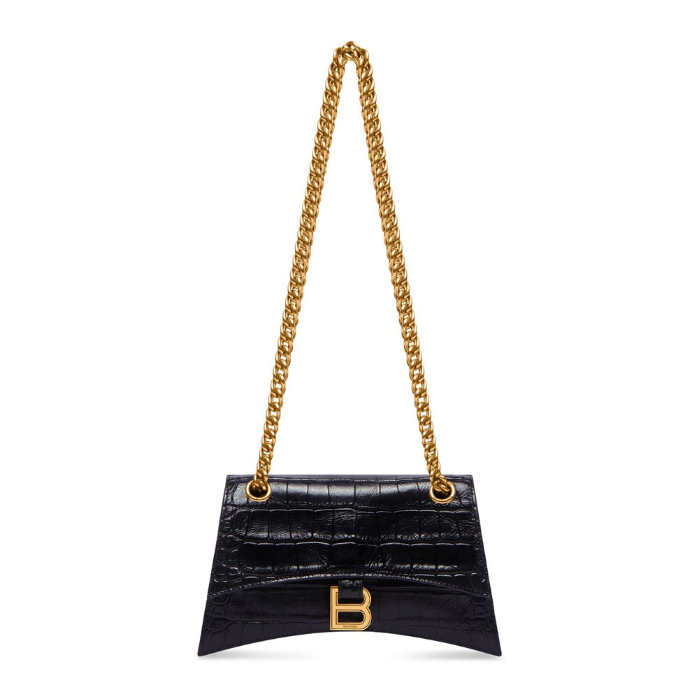 Balenciaga Crush Xs Chain Bag Crocodile 736016 210IX 1000: Image 1