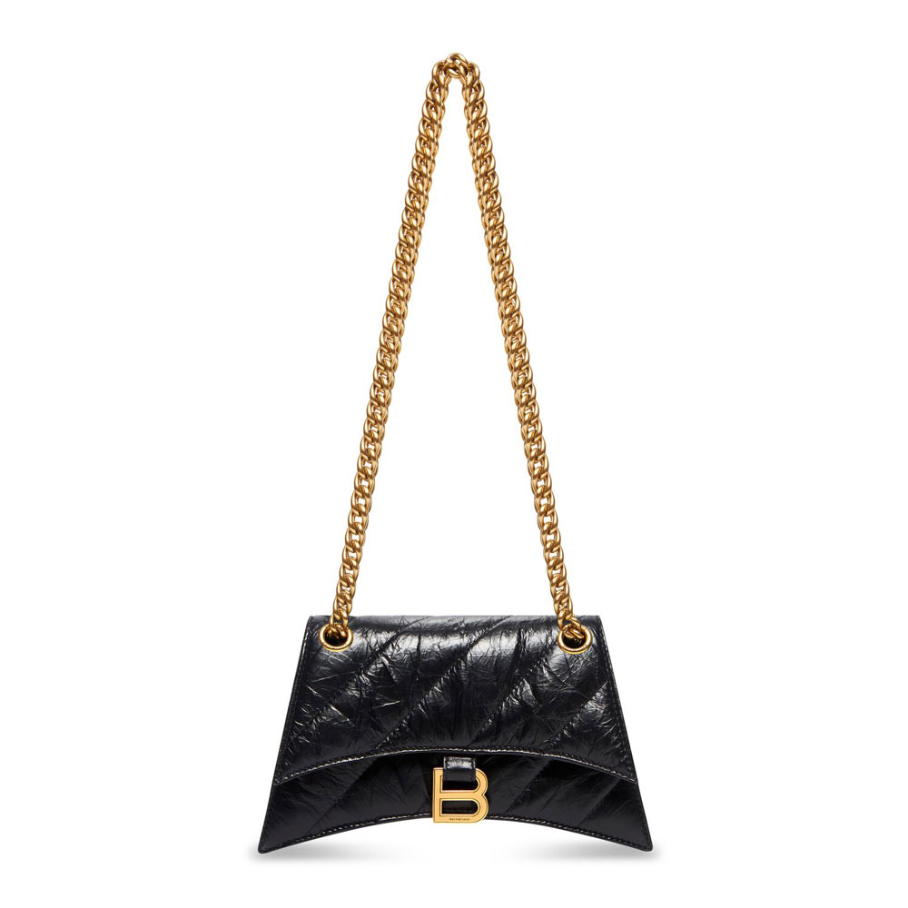 Balenciaga Crush Xs Chain Bag Quilted 736016 210J1 1000: Image 1