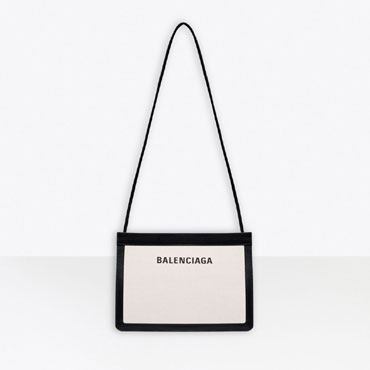 Balenciaga Navy Medium Pouch 339937 AQ37N 1080