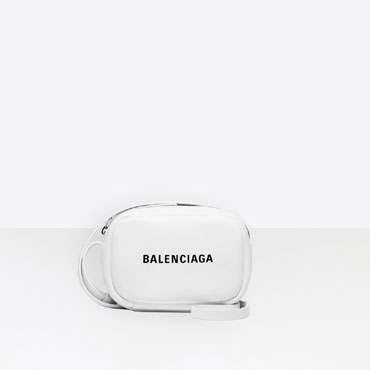 Balenciaga Everyday Camera Bag XS White Black 489809 D6W2N 9060