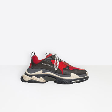 Balenciaga Red Black Triple S Trainers 516440 W09O7 6576