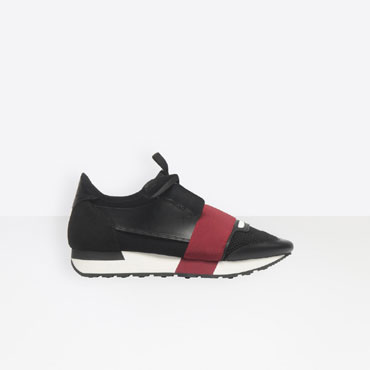 Balenciaga Black Bordeaux Race Runners 541430 W0YXS 1058