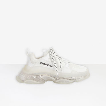 Balenciaga Triple S Clear Sole in White 541624 W2FB1 9000