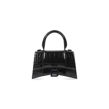 Balenciaga Hourglass Xs Bag Crocodile Embossed 592833 2UDF7 1000