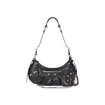 Balenciaga Le Cagole Small Shoulder Bag in Black 671307 1VG9Y 1000