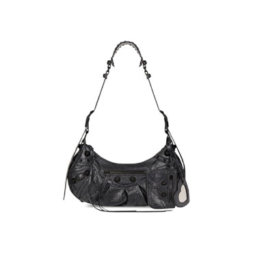 Balenciaga Le Cagole Small Shoulder Bag in Black 671307 1VGT7 1000