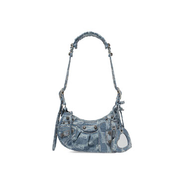 Balenciaga Le Cagole Xs Bag Bb Monogram Denim 671309 210E3 4716