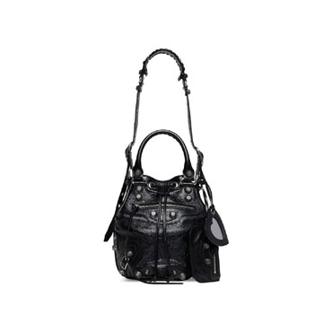 Balenciaga Le Cagole Small Bucket Bag in Black 702432 1VG9Y 1000