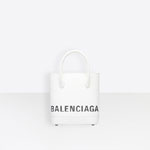 Balenciaga Ville Tote XXS White Black 569856 0OTII 9000