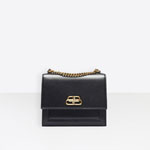 Balenciaga Sharp S Satchel Chain Black 580641 0D22M 1000