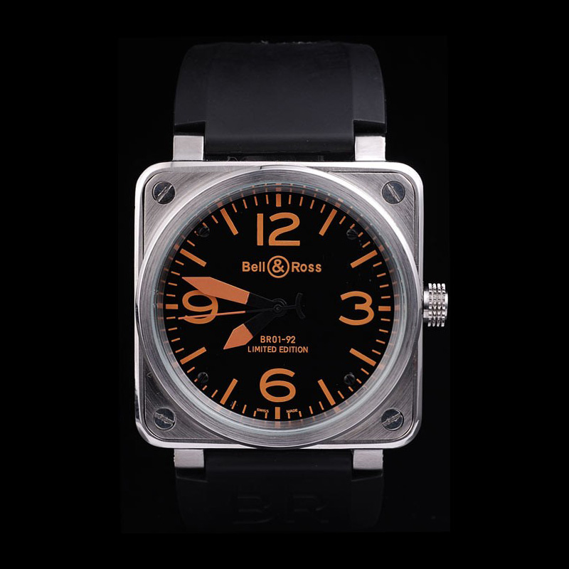 Bell Ross BR01-92 Black-Orange Dial-br21 BR5594: Image 1