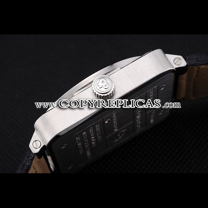 Bell Ross BR 01-92 Black Dial Silver Case Black Leather Strap BR5608: Image 4