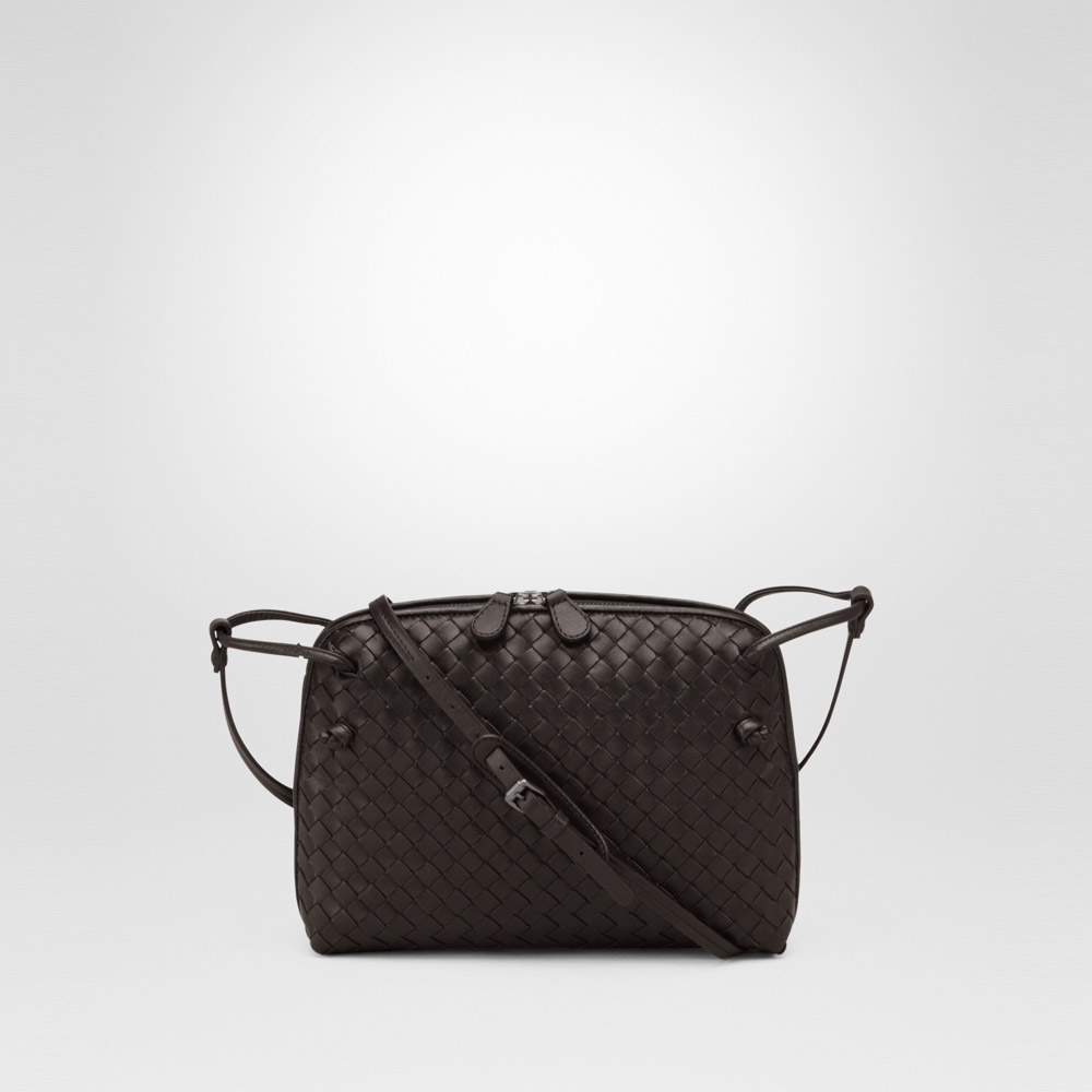 Bottega Veneta messenger bag in espresso intrecciato nappa 45270687LI: Image 1