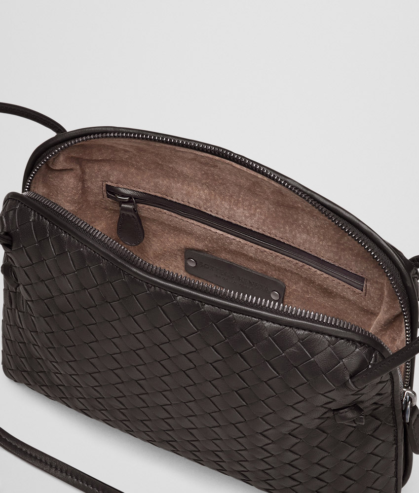 Bottega Veneta messenger bag in espresso intrecciato nappa 45270687LI: Image 3