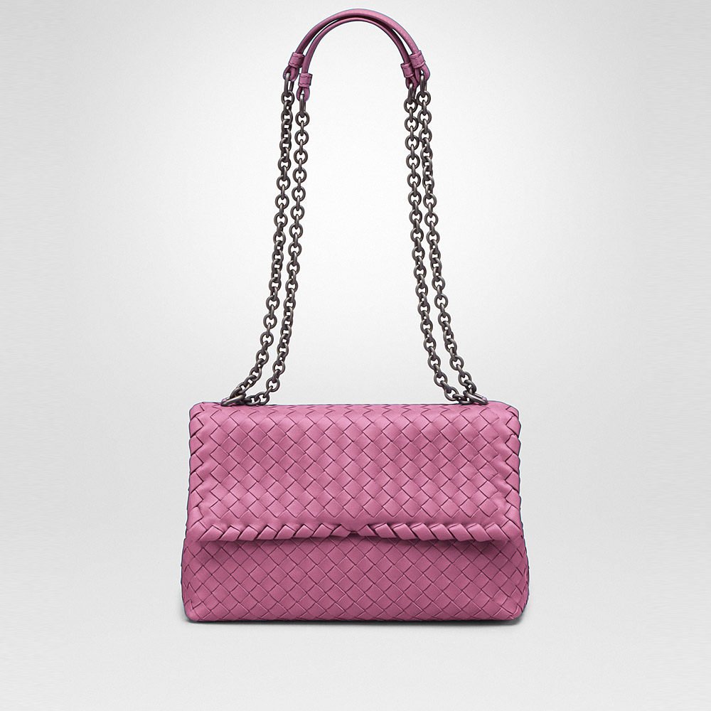 Bottega Veneta small olimpia bag in peony intrecciato nappa 45306107LC: Image 1