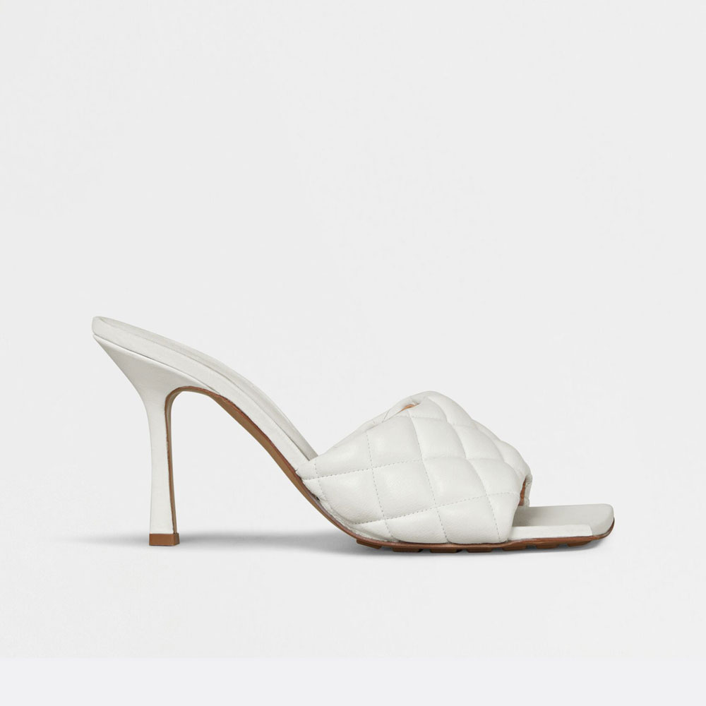 Bottega Veneta Padded Mule in Optic White 592015 VBRR 09122: Image 1