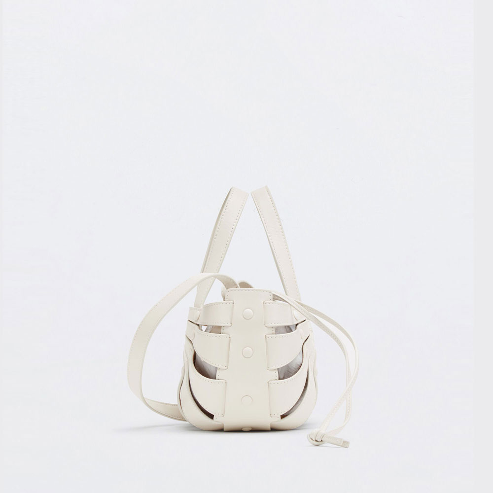 Bottega Veneta Shell in White Frost 651819 VMAU H9018: Image 3