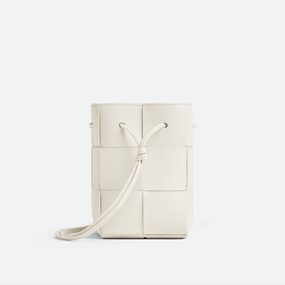 Bottega Veneta Mini Crossbody Bucket White 680217 VCQC 49009: Image 2