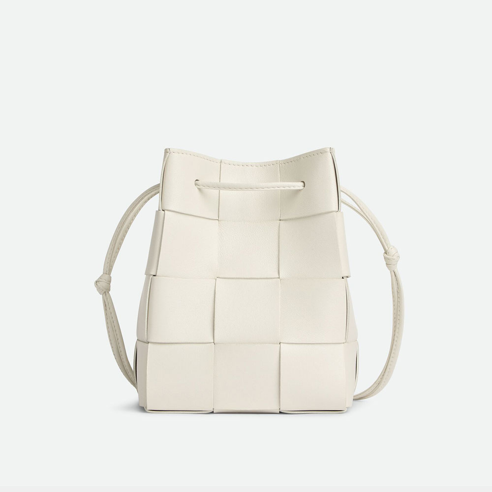 Bottega Veneta Small Crossbody Bucket White 680218 VCQC 49009: Image 1