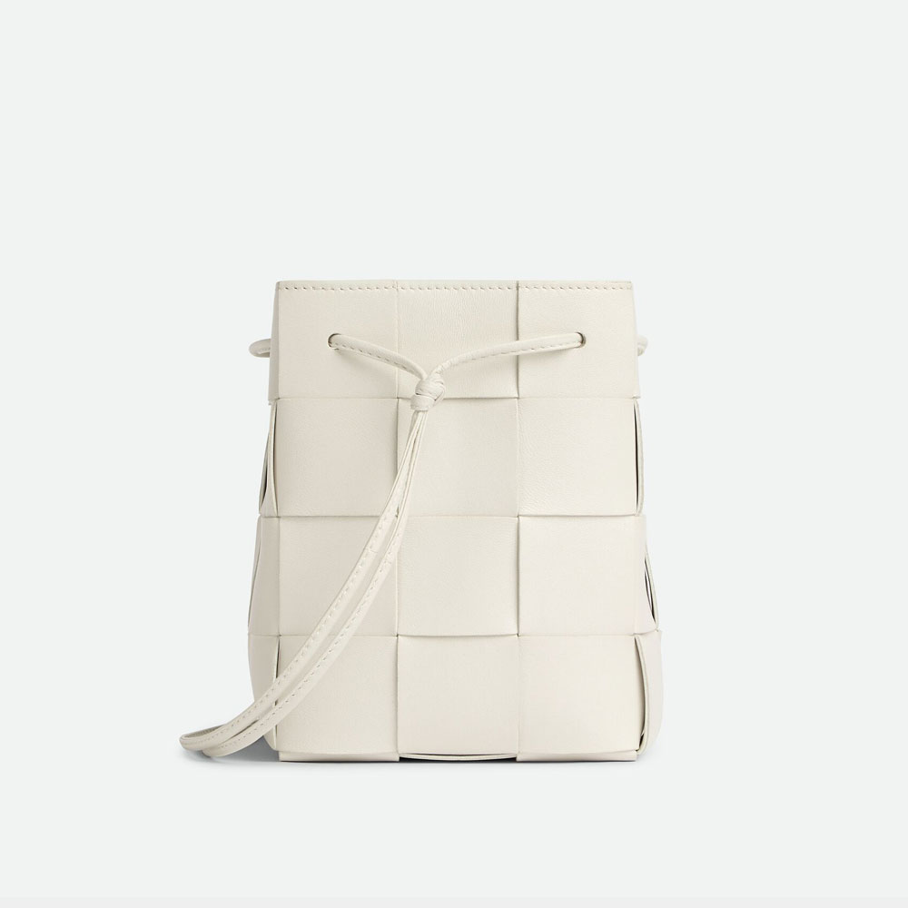 Bottega Veneta Small Crossbody Bucket White 680218 VCQC 49009: Image 2