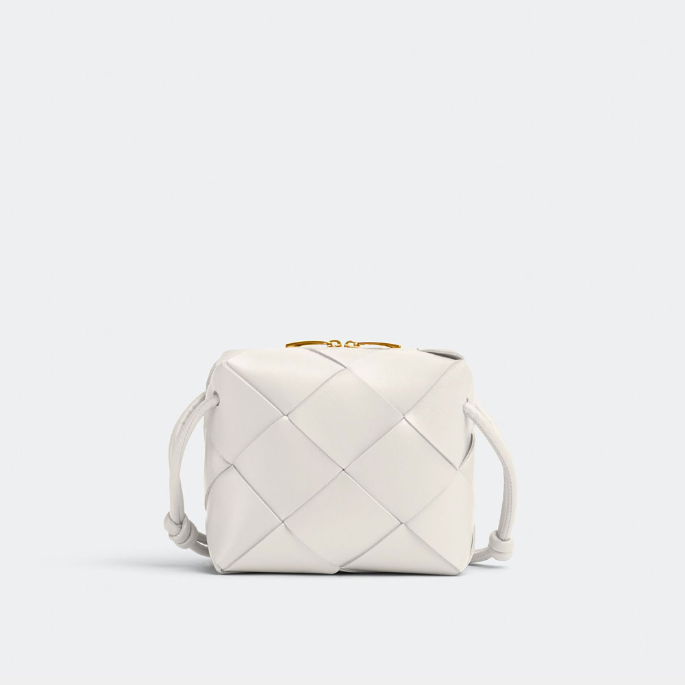 Bottega Veneta Mini Cassette Camera Bag in White 701915 VCQC 29009: Image 1