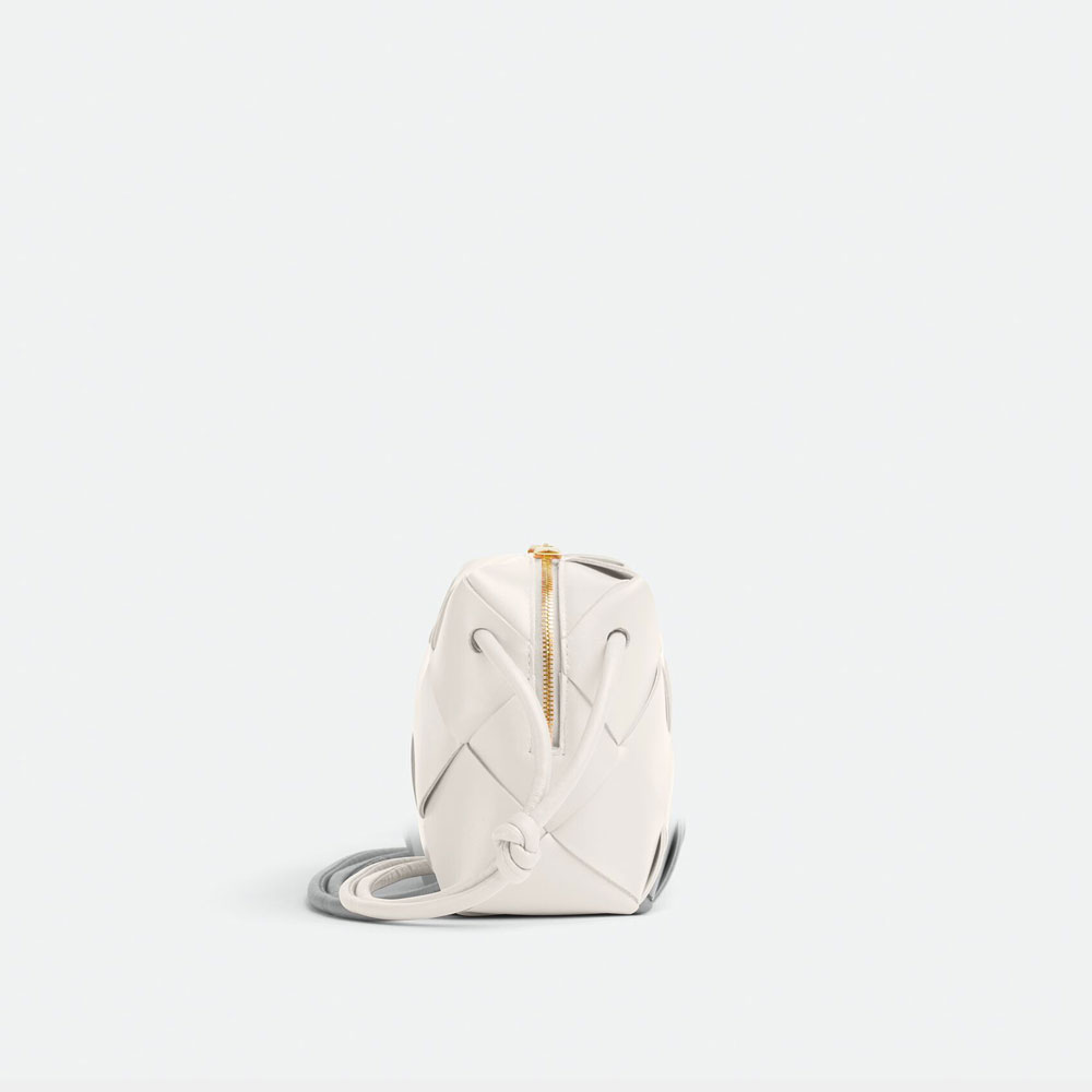 Bottega Veneta Mini Cassette Camera Bag in White 701915 VCQC 29009: Image 2