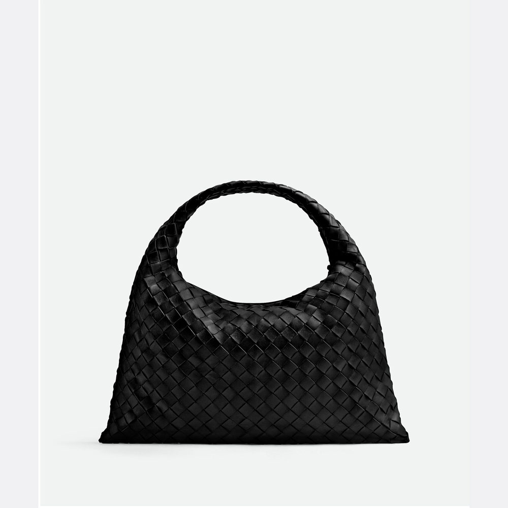 Bottega Veneta Small Hop in Black 763966 V3IV 11019: Image 3