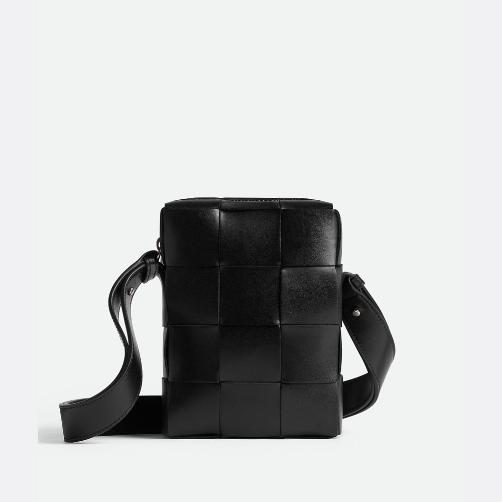 Bottega Veneta Mini Cassette Cross-Body Bag in Black 765937 VBWD 38803: Image 1