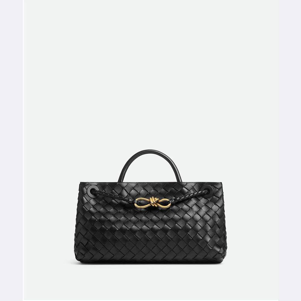 Bottega Veneta Small East West Andiamo in Black 766010 VCPP 11139: Image 1