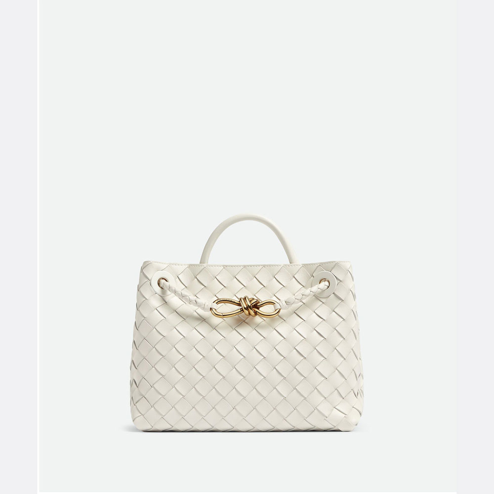 Bottega Veneta Small Andiamo in White 766014 VCPP 19156: Image 1