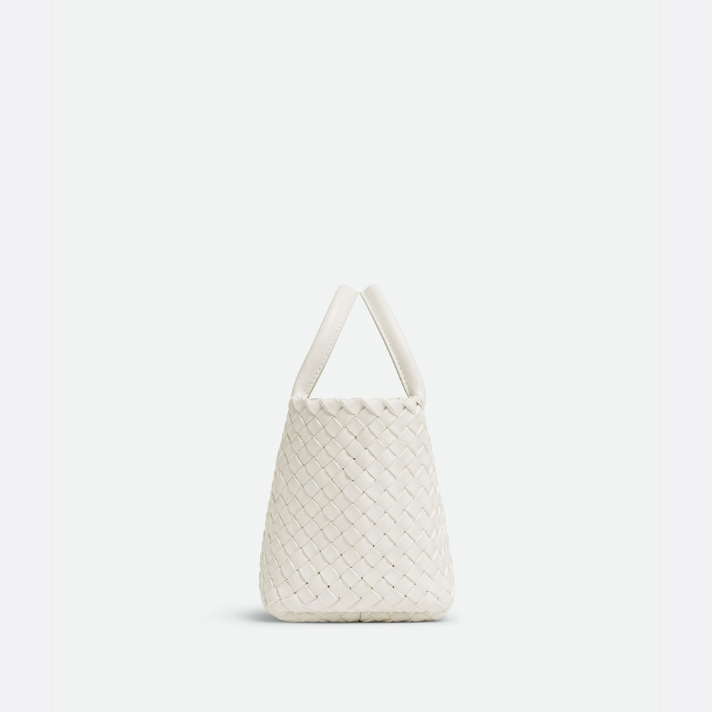 Bottega Veneta Mini Cabat in White Vernis 777608 V3SQ 18583: Image 2