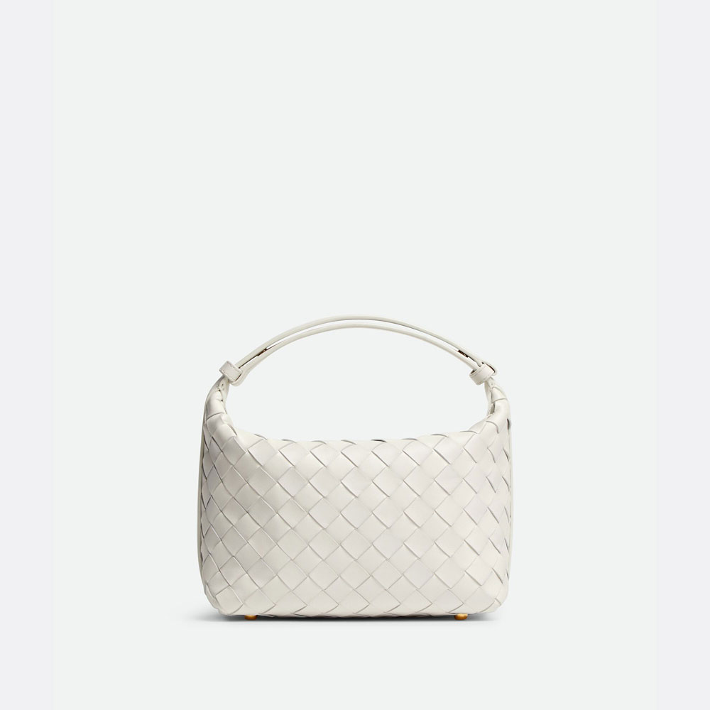 Bottega Veneta Mini Wallace in White Vernis 777898 V3TJ 18583: Image 3