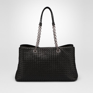 Bottega Veneta large tote bag in nero intrecciato nappa 45266668MN