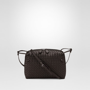 Bottega Veneta messenger bag in espresso intrecciato nappa 45270687LI