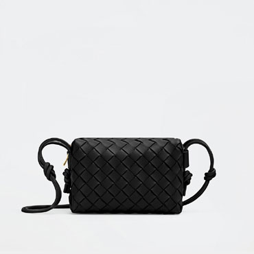 Bottega Veneta Mini Loop Camera Bag in Black 680254 V1G1 18425