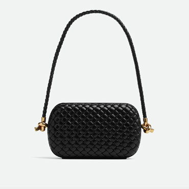 Bottega Veneta Knot On Strap Black 717623 V01D 11019