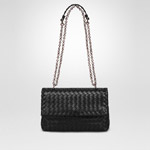 Bottega Veneta baby olimpia bag in nero intrecciato nappa 45283374TH