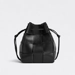 Bottega Veneta Small Cassette Crossbody Bucket Black 680218 VCQC 48425