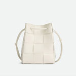 Bottega Veneta Small Crossbody Bucket White 680218 VCQC 49009