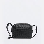 Bottega Veneta Small Loop Camera Bag in Black 723548 V1G1 18425