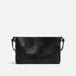 Bottega Veneta Cassette Pouch On Strap Black 730543 VCQC 48425