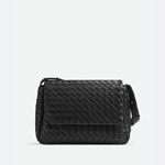 Bottega Veneta Large Cobble Messenger in Black 755769 V3BD 18803