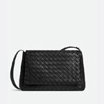 Bottega Veneta Maxi Cobble Messenger in Black 765537 V3KF 18803