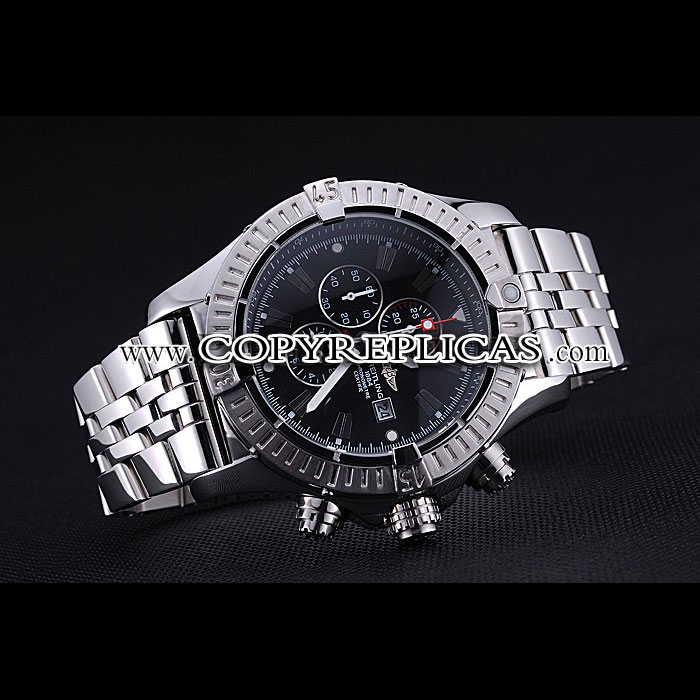 Breitling Chronomat Evolution Black Dial Stainless Steel Bracelet BL5716: Image 2