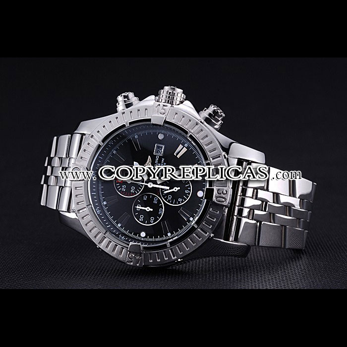 Breitling Chronomat Evolution Black Dial Stainless Steel Bracelet BL5716: Image 3