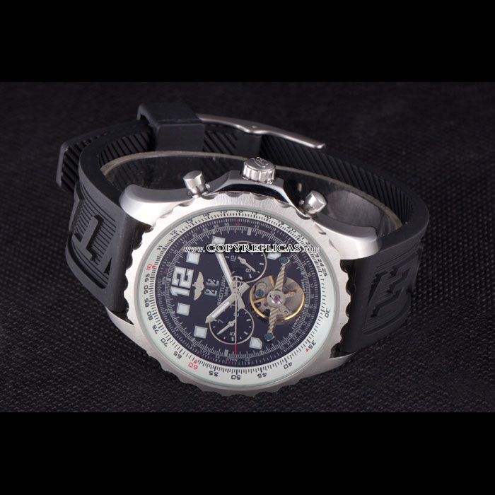 Breitling Navitimer Rubber Strap Black Dial BL5720: Image 4