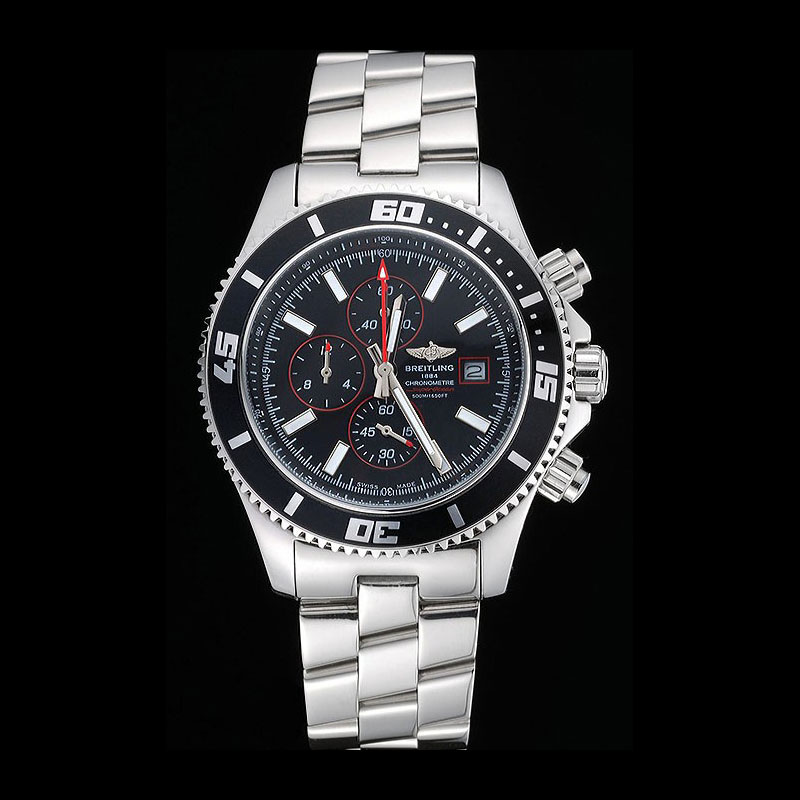 Breitling Superocean Chronograph II Black Dial Stainless Steel Bracelet BL5734: Image 1