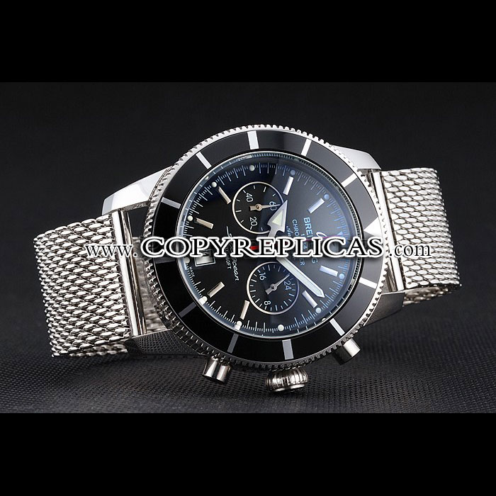 Breitling Superocean Heritage Chronographe 44 Black Dial Bezel Stainless Case Bracelet BL5742: Image 2